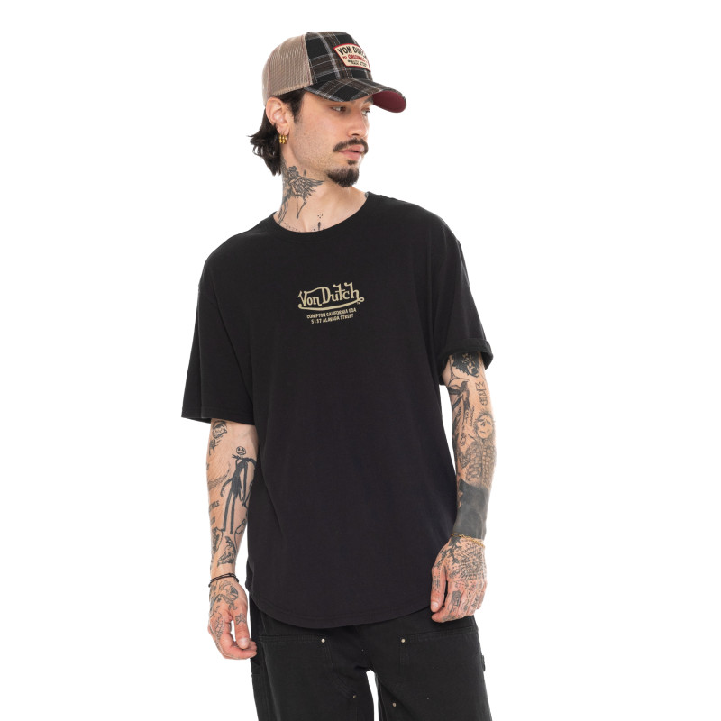 T-shirt homme comfort en jersey 180GSM print devant et dos Jacob