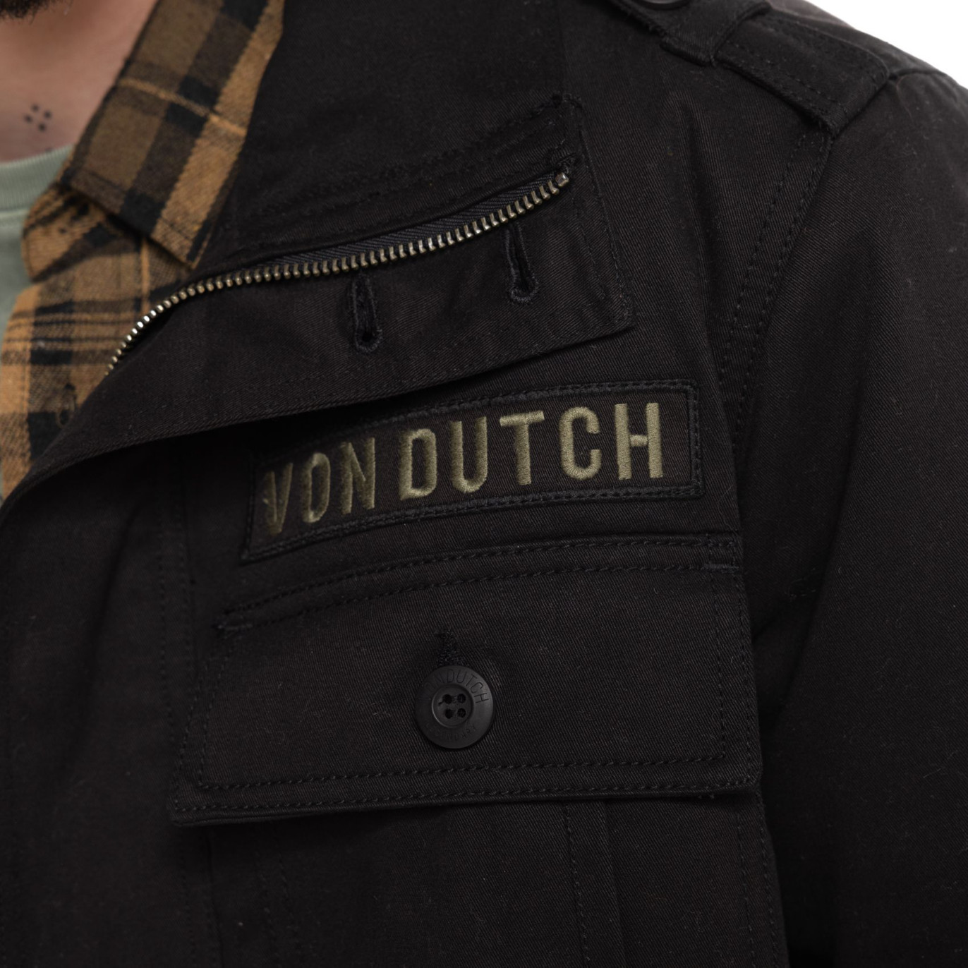Blouson Mi saison Noire AARON | Homme - Vondutch
