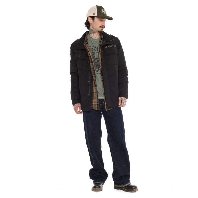 Blouson Mi saison Noire AARON | Homme - Vondutch