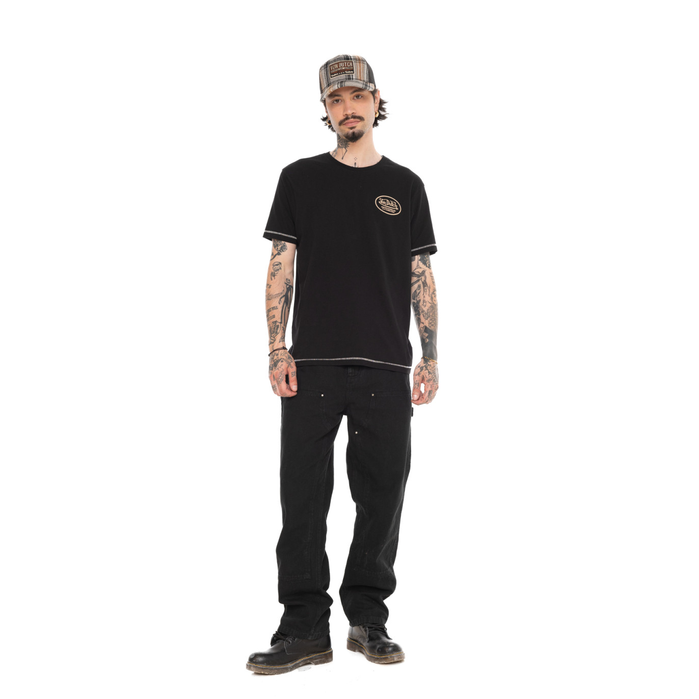 T-shirt homme regular en jersey 160GSM print devant et dos Bitch