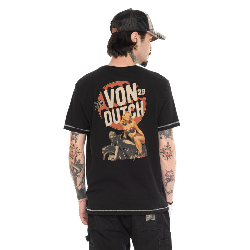 T-shirt homme regular en jersey 160GSM print devant et dos Bitch
