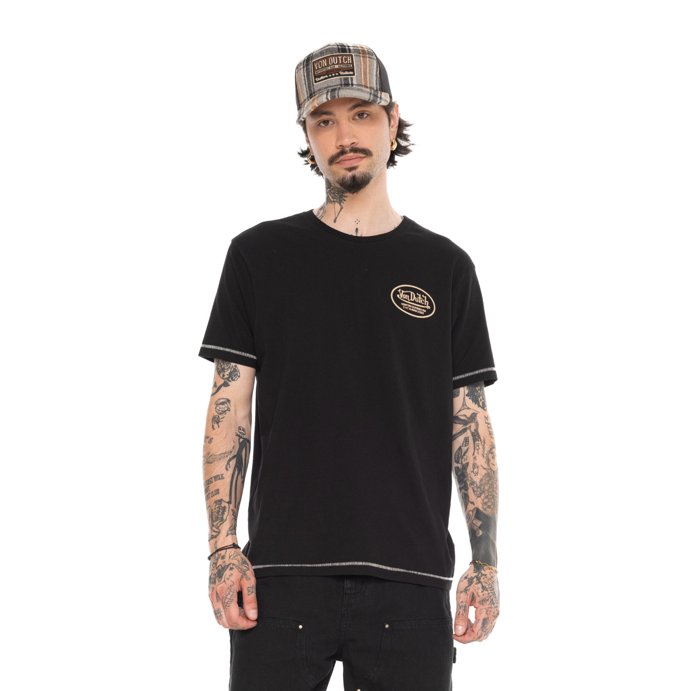 T-shirt homme regular en jersey 160GSM print devant et dos Bitch