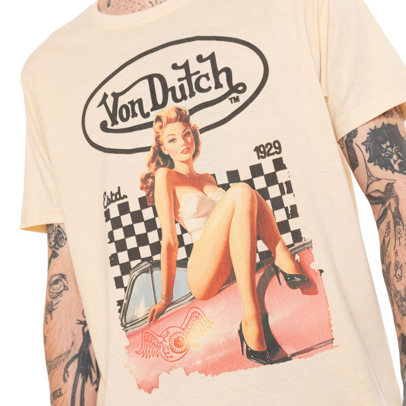 T-shirt homme regular col rond imprimé devant Charm