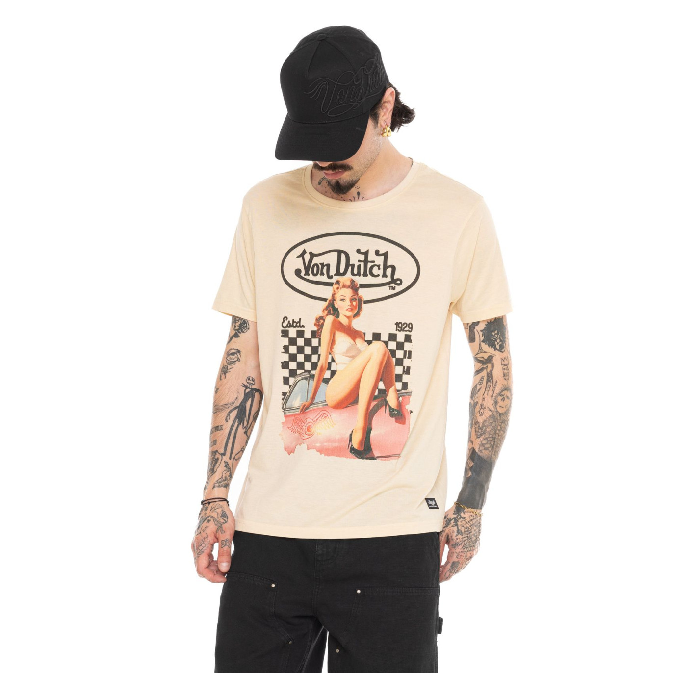 T-shirt homme regular col rond imprimé devant Charm