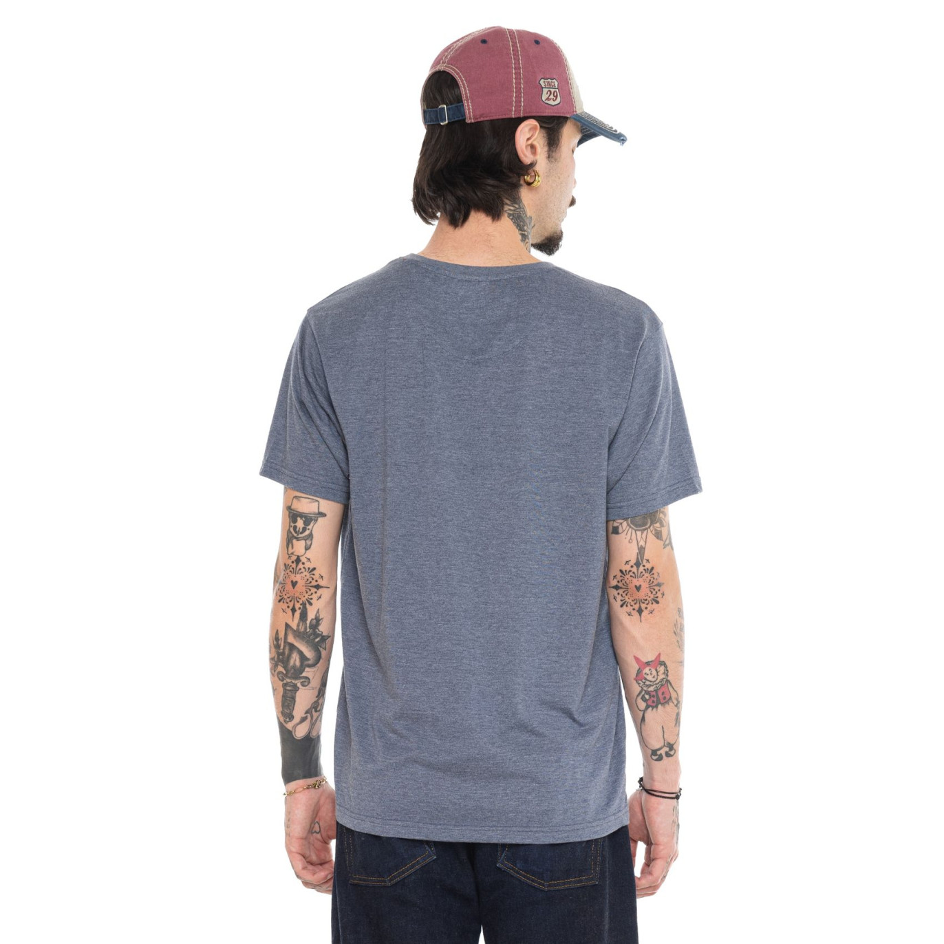 T-shirt homme regular col rond imprimé devant Cream