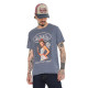 T-shirt homme regular col rond imprimé devant Cream