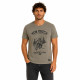 T-shirt homme regular acid wash en jersey print devant Forest
