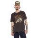 T-shirt homme regular en slub heavy wash print devant Pedro