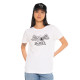 Tee Shirt Blanc coupe Régular Col rond RETRO | Femme - Vondutch