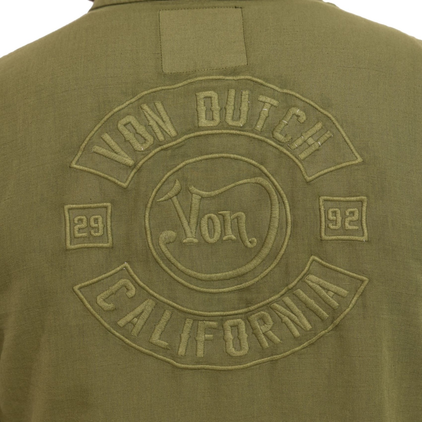Chemise en Lin coupe Régular Manches longues Kaki LINO | homme - Vondutch