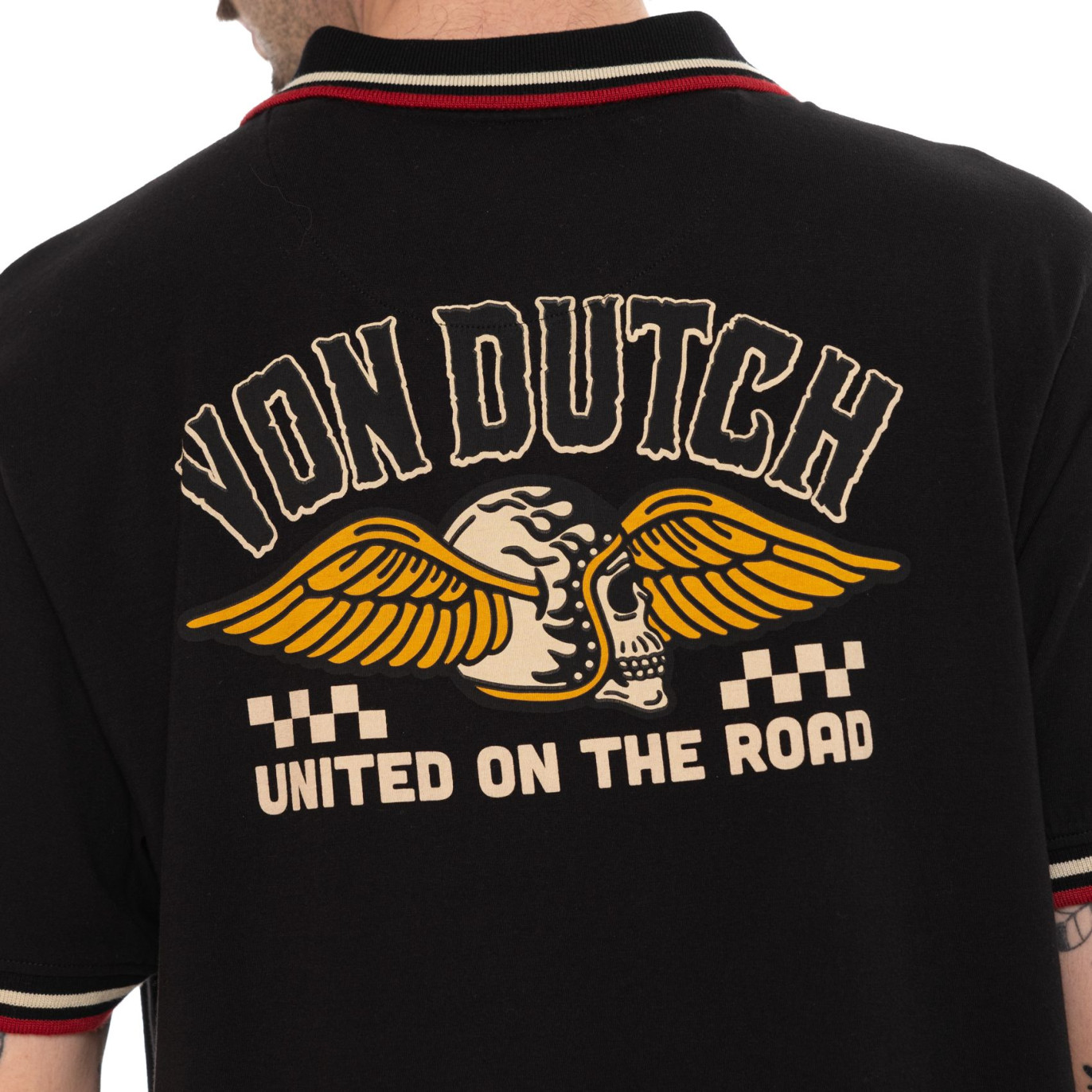 Polo Noir coupe Régular Col boutonné HAROLD | homme - Vondutch