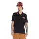 Polo Noir coupe Régular Col boutonné HAROLD | homme - Vondutch