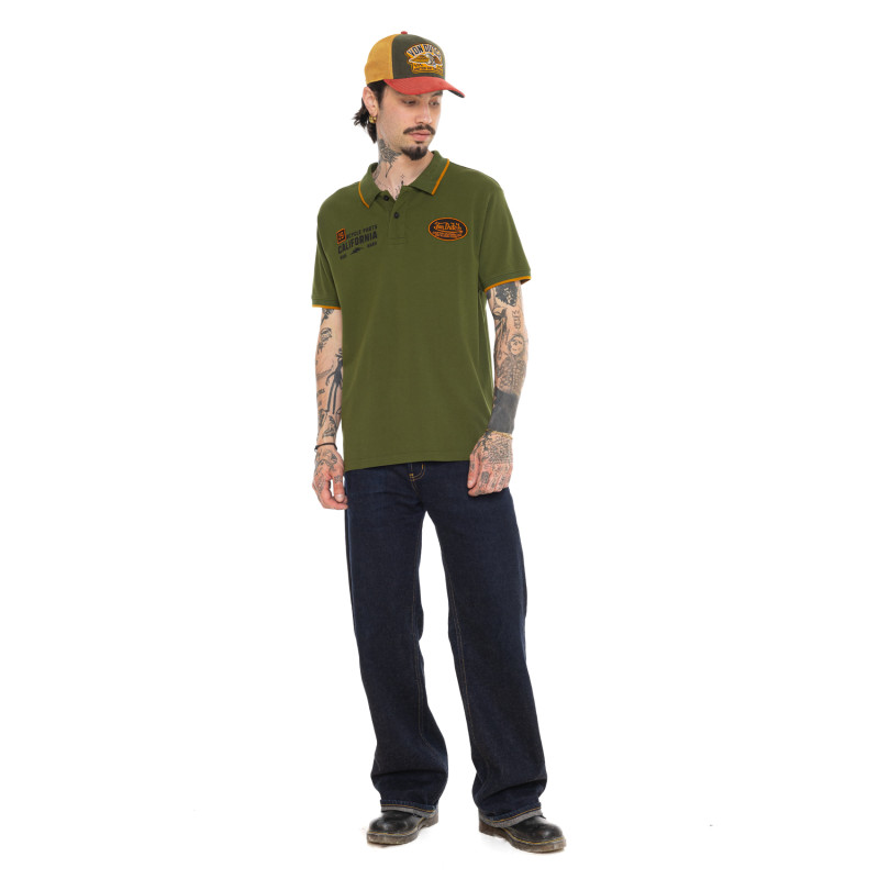 Polo Vert coupe Régular Col boutonné MARCO | homme - Vondutch