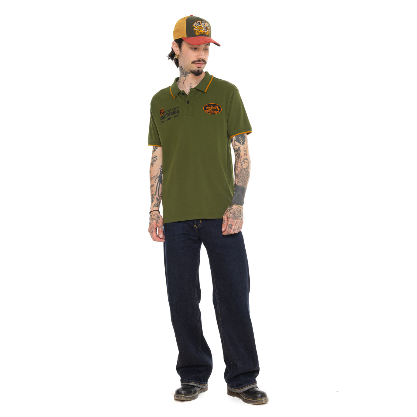 Polo Vert coupe Régular Col boutonné MARCO | homme - Vondutch