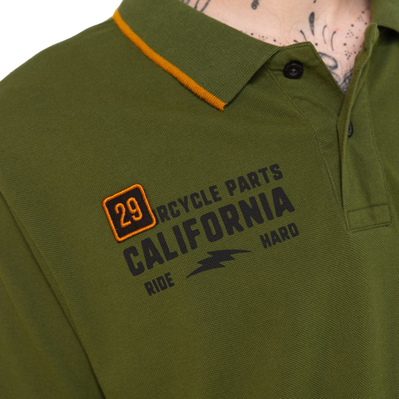 Polo Vert coupe Régular Col boutonné MARCO | homme - Vondutch