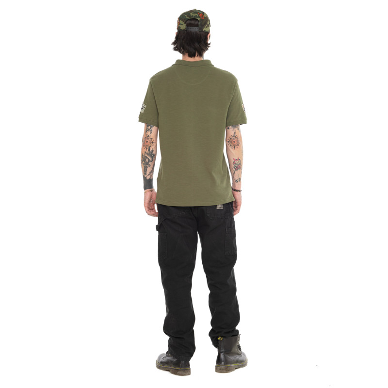 Polo Kaki coupe Régular Col boutonné RAPH | homme - Vondutch