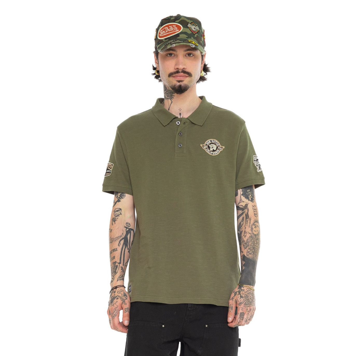 Polo Kaki coupe Régular Col boutonné RAPH | homme - Vondutch