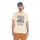 Tee Shirt Beige coupe Régular Col rond effet Flammé ZANE | Homme - Vondutch | Von Dutch