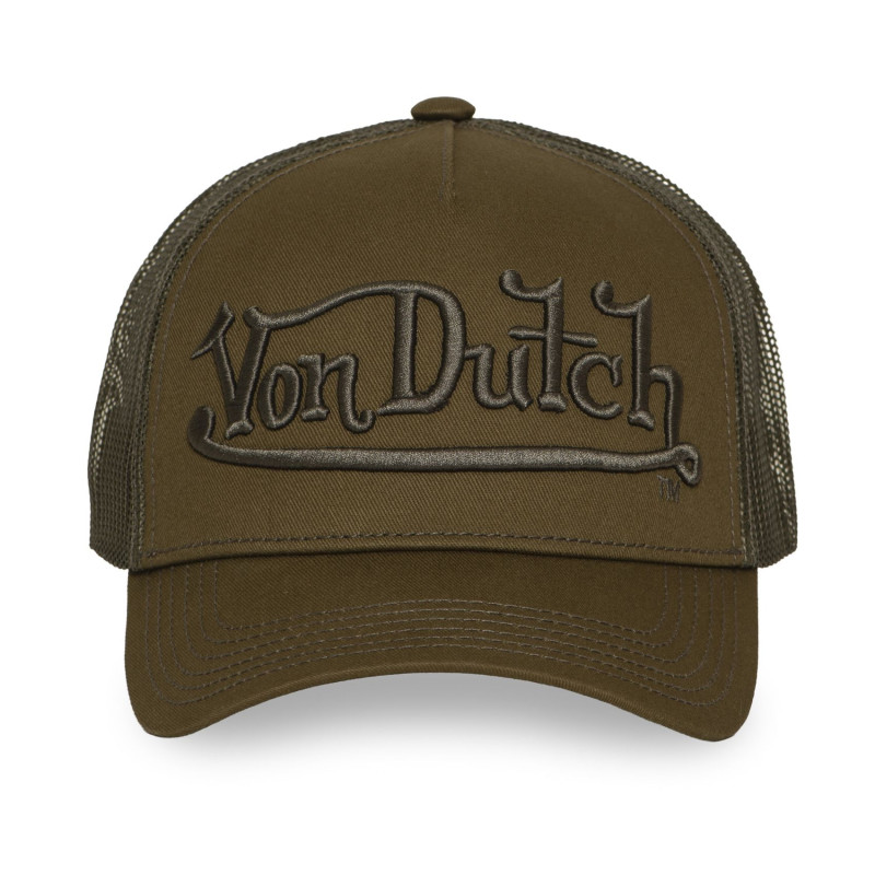 Casquette Vondutch Kaki Trucker Snapback EMBROIDERY | VonDutch