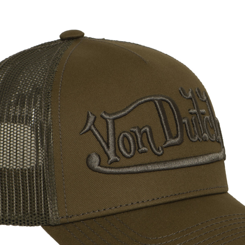 Casquette Vondutch Kaki Trucker Snapback EMBROIDERY | VonDutch