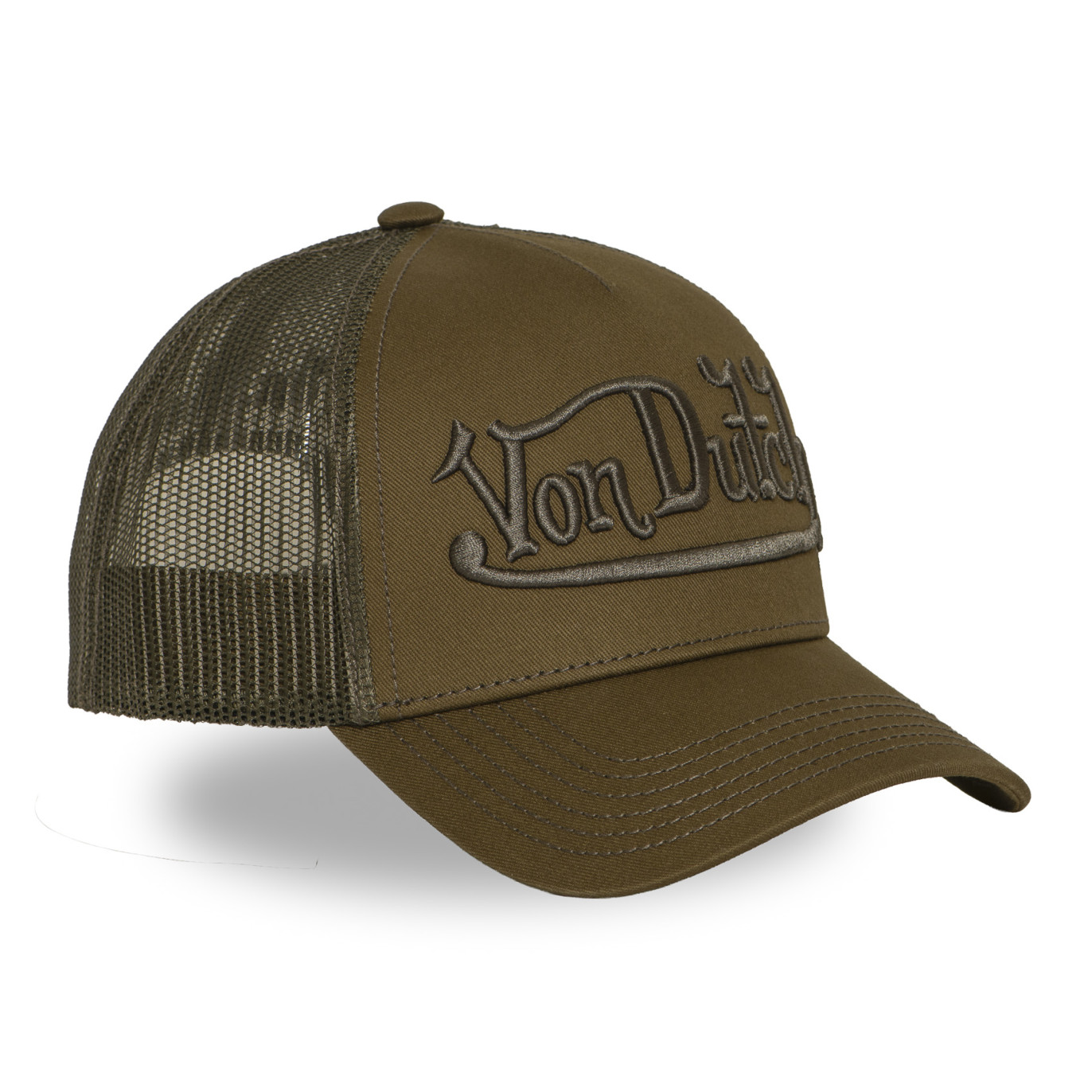 Casquette Vondutch Kaki Trucker Snapback EMBROIDERY | VonDutch