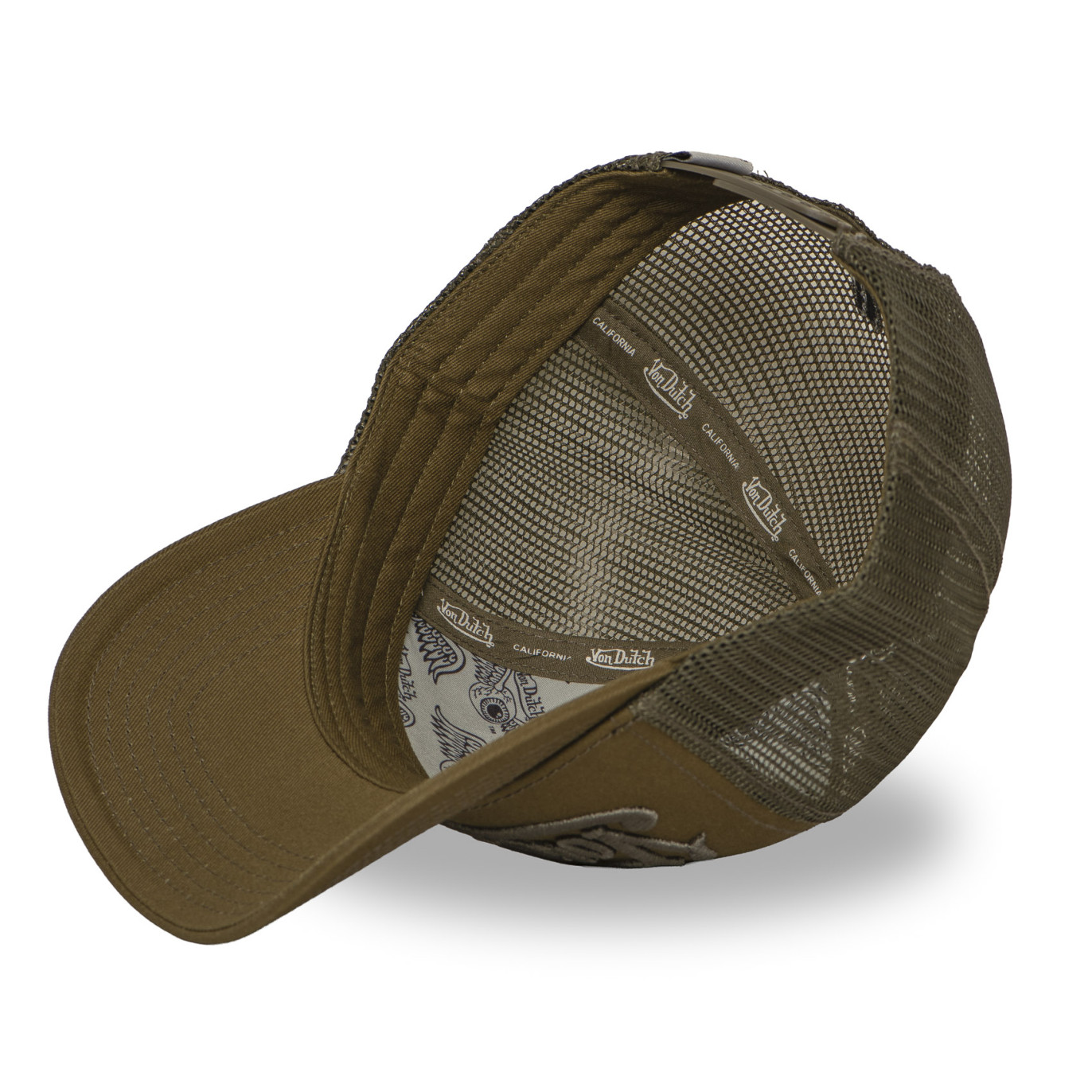 Casquette Vondutch Kaki Trucker Snapback EMBROIDERY | VonDutch