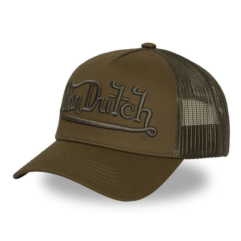 Casquette Vondutch Kaki Trucker Snapback EMBROIDERY | VonDutch