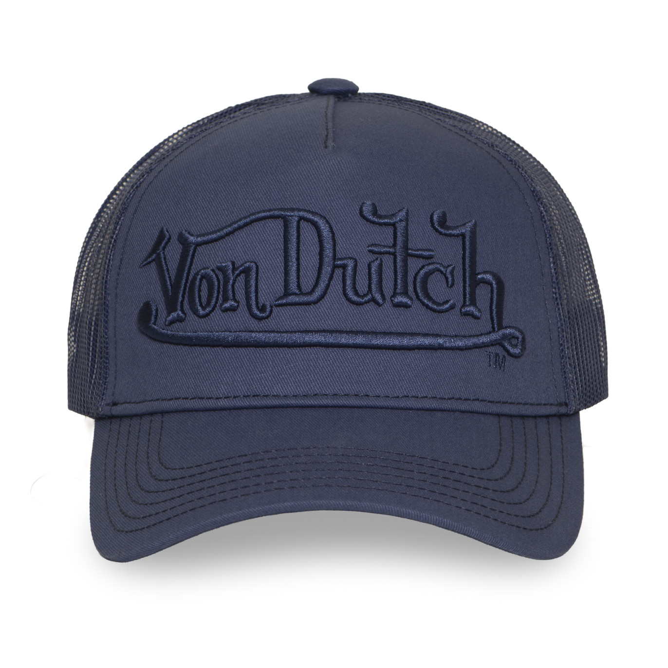 Casquette Vondutch Bleue Trucker Snapback EMBROIDERY | VonDutch