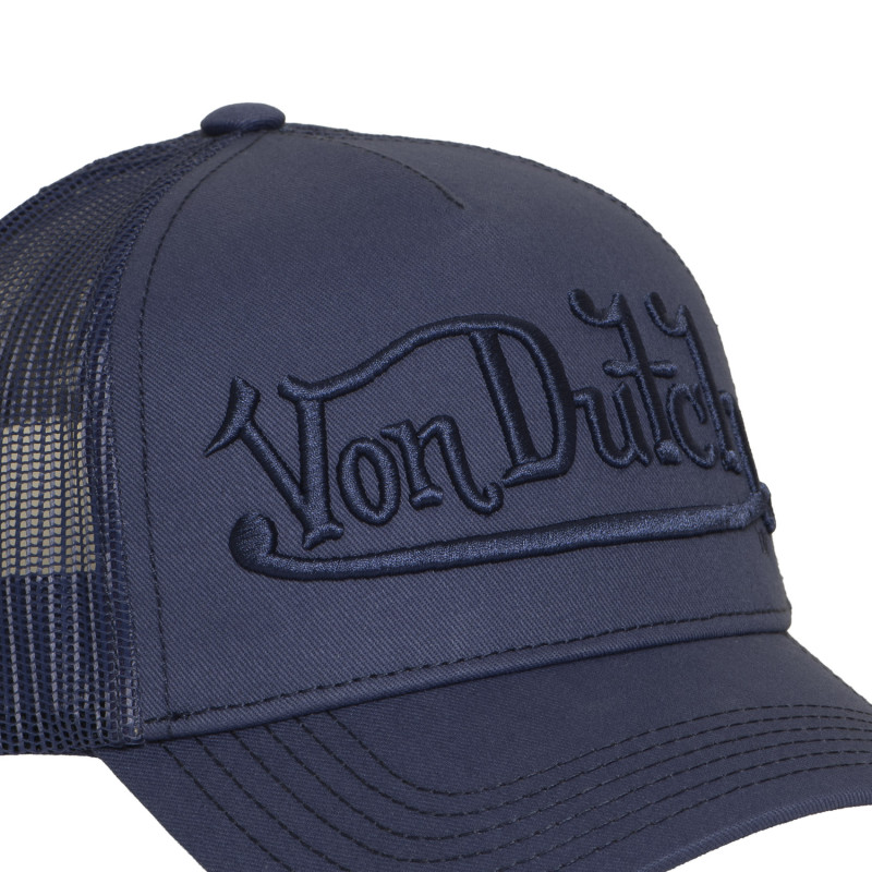Casquette Vondutch Bleue Trucker Snapback EMBROIDERY | VonDutch
