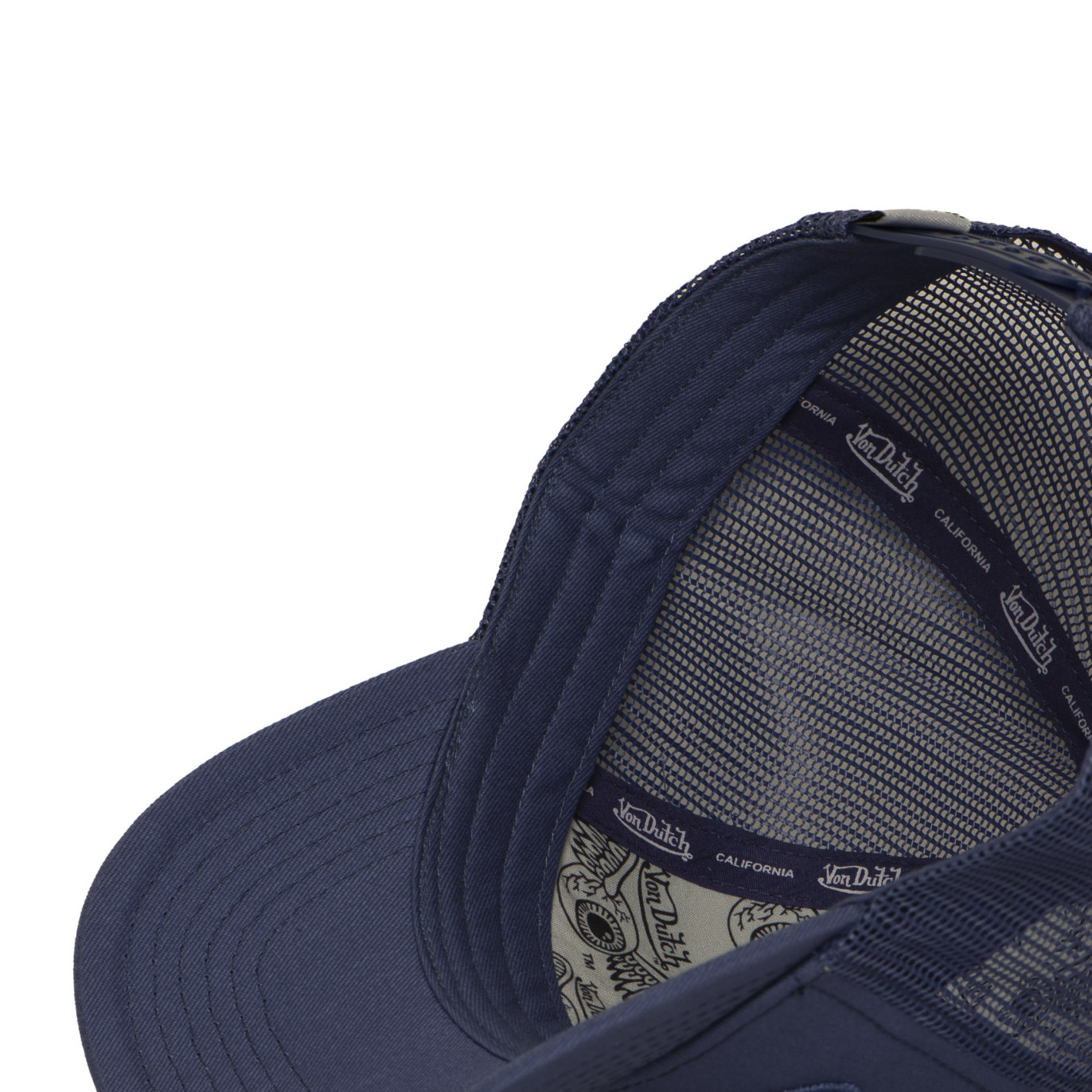 Casquette Vondutch Bleue Trucker Snapback EMBROIDERY | VonDutch