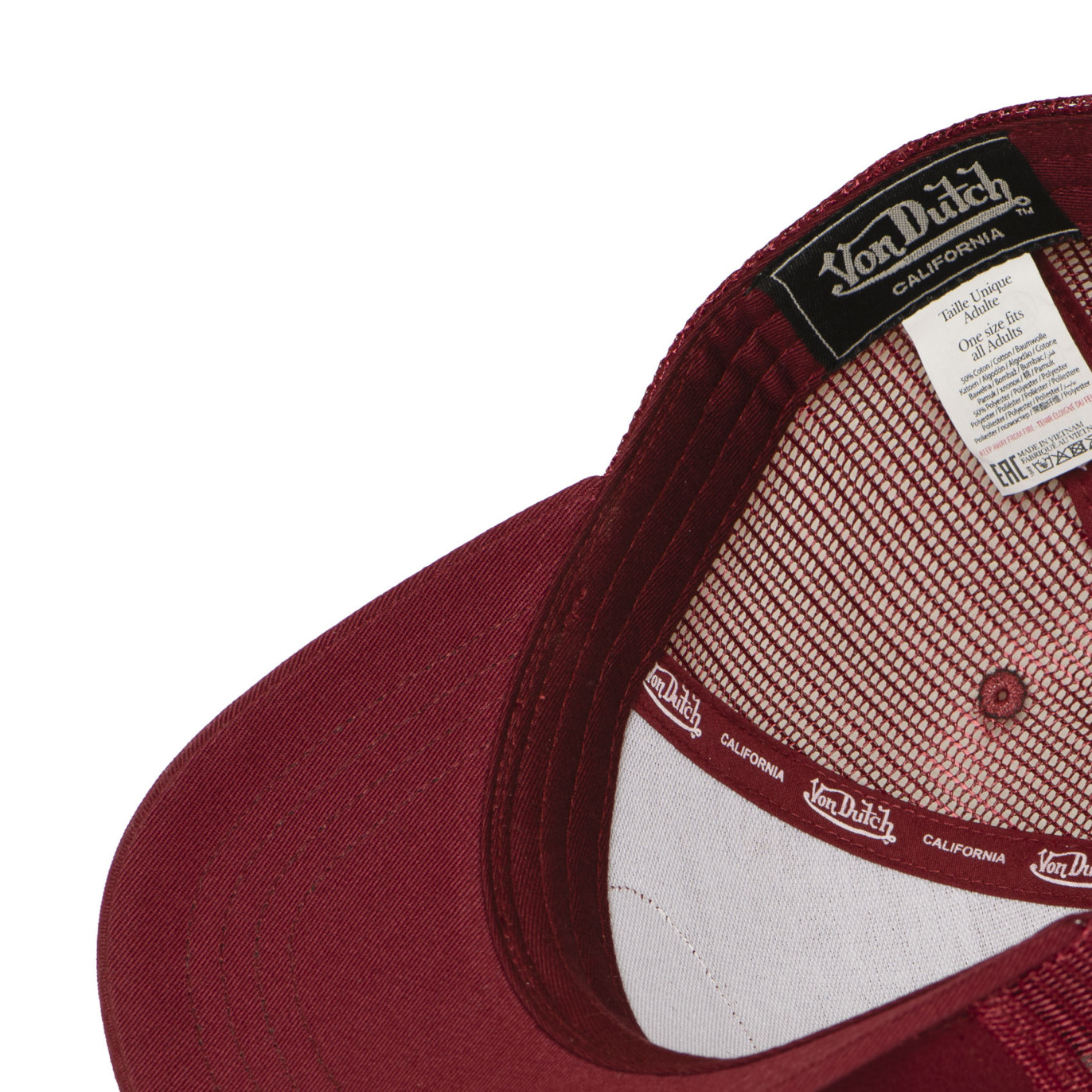 Casquette Vondutch Rouge Trucker Strapback / Boucle LOFB | VonDutch