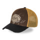 Casquette Vondutch Marron Trucker Snapback effet Dripping, Usé TAG | VonDutch