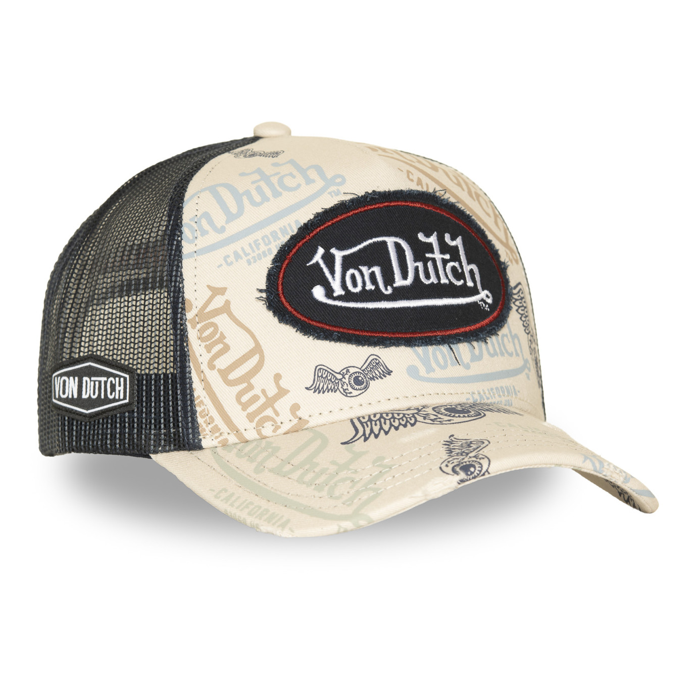 Casquette Vondutch Beige Trucker Snapback CAFE | VonDutch