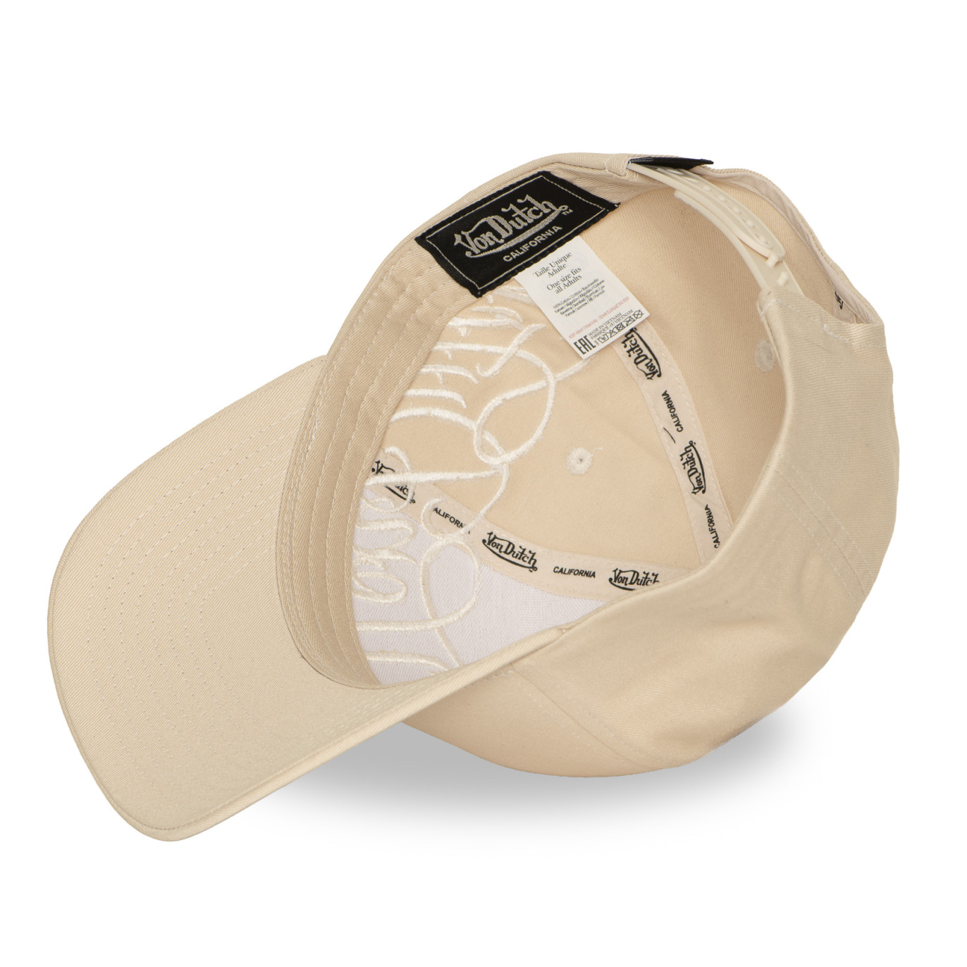 Casquette Vondutch Beige Baseball Snapback CHI | VonDutch