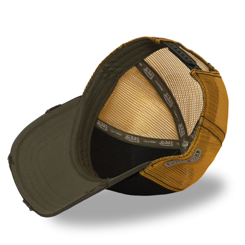 Casquette Vondutch Noire Trucker Snapback effet Usé CREW | VonDutch | Von Dutch