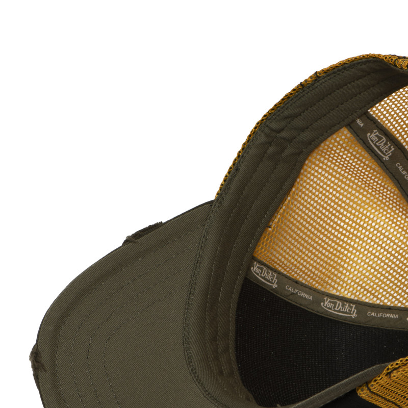 Casquette Vondutch Noire Trucker Snapback effet Usé CREW | VonDutch | Von Dutch