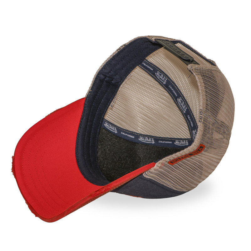 Casquette Vondutch Bleue Trucker Snapback effet Usé CREW | VonDutch