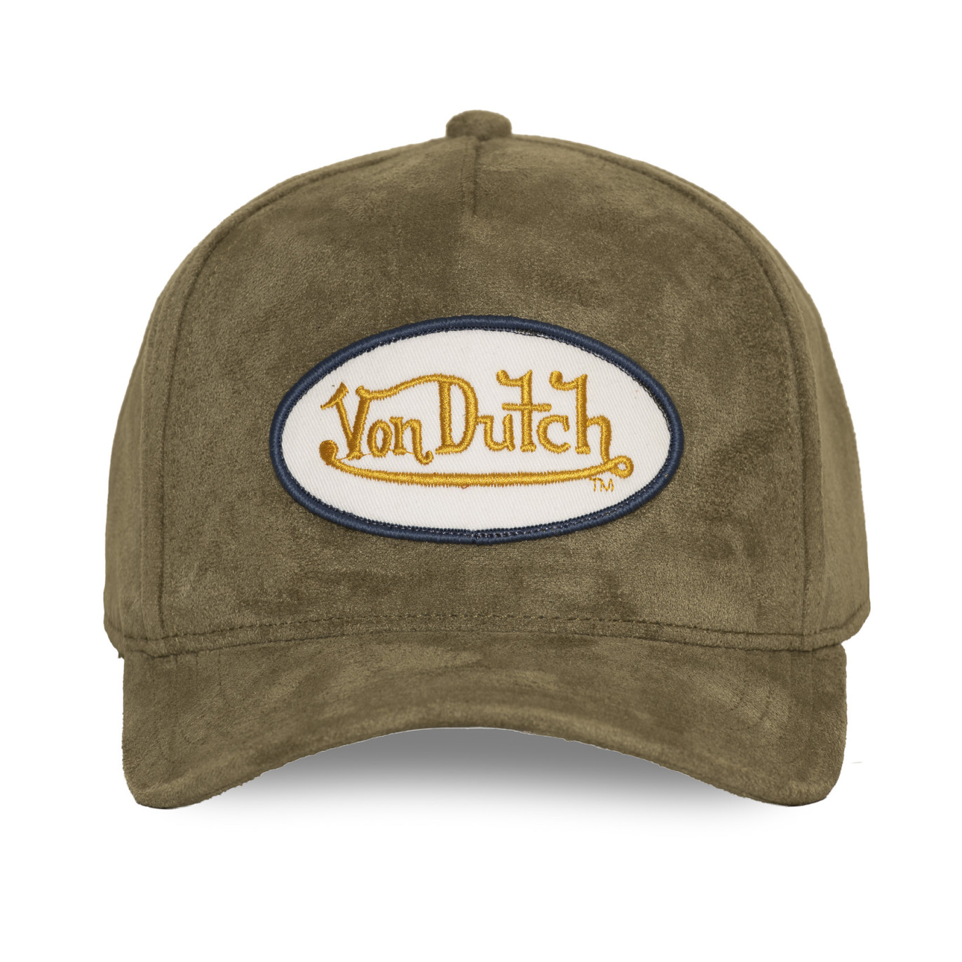 Casquette Vondutch Kaki Baseball Snapback en Suedine FUR | VonDutch