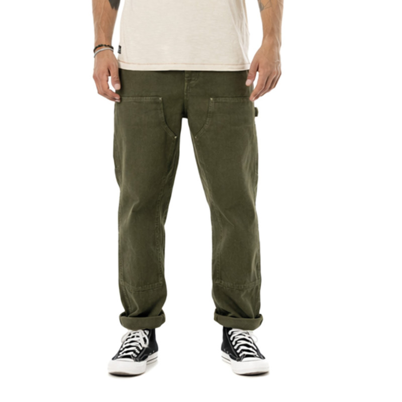 Pantalon en Coton coupe Droit Vert WORK | Homme - Vondutch