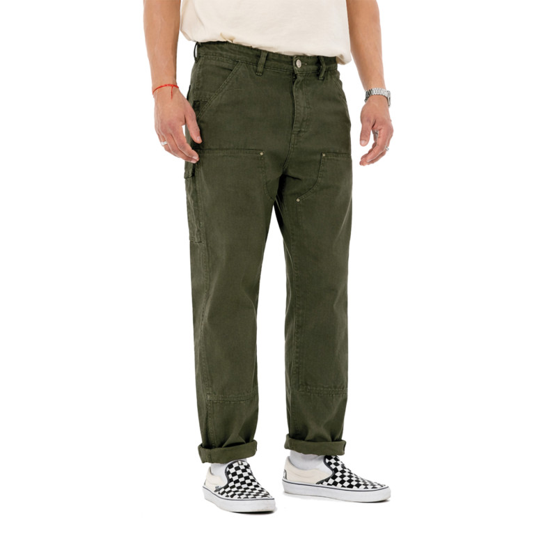 Pantalon en Coton coupe Droit Vert WORK | Homme - Vondutch