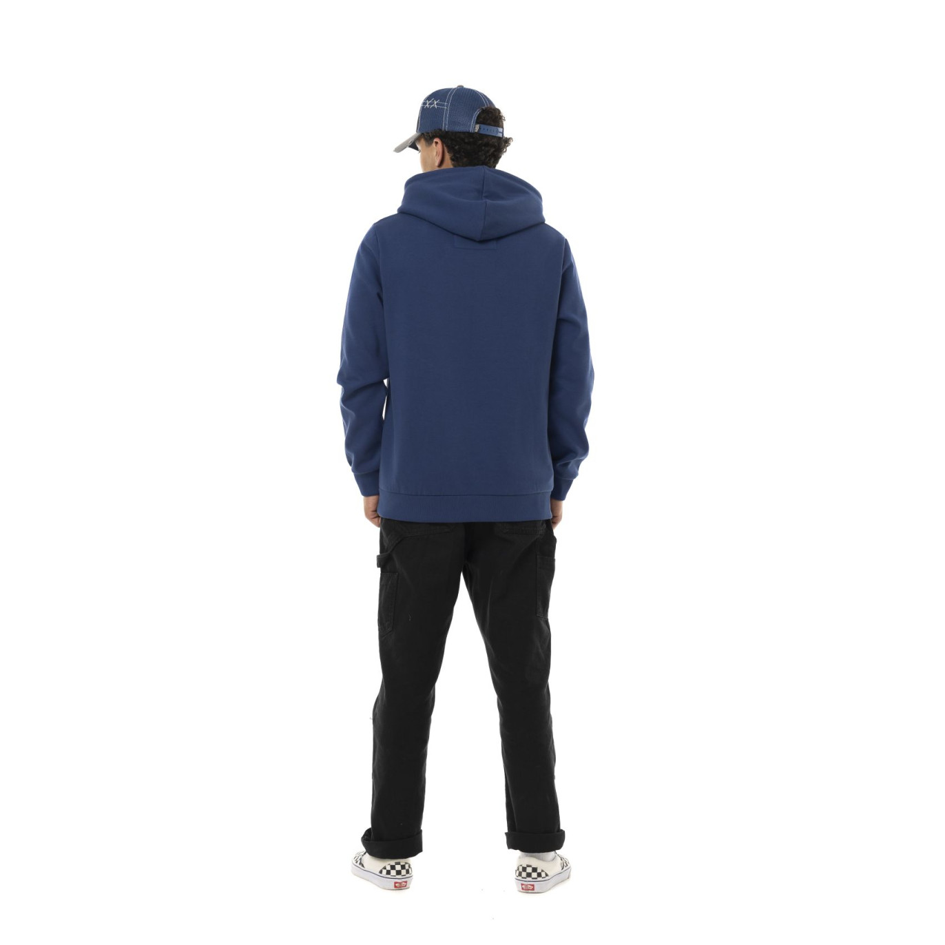 Sweat à capuche Cordon de serrage Bleu Molletoné SPIRIT | Homme - Vondutch | Von Dutch