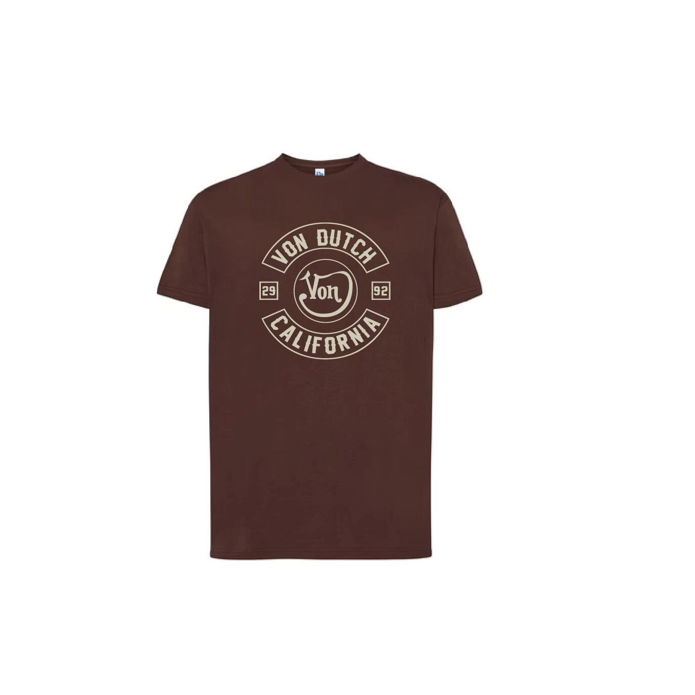 Tee Shirt Marron coupe Régular Col rond LOG | Homme - Vondutch | Von Dutch