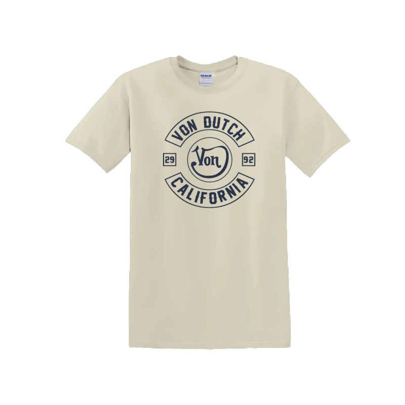 Tee Shirt Blanc coupe Régular Col rond LOG | Homme - Vondutch | Von Dutch