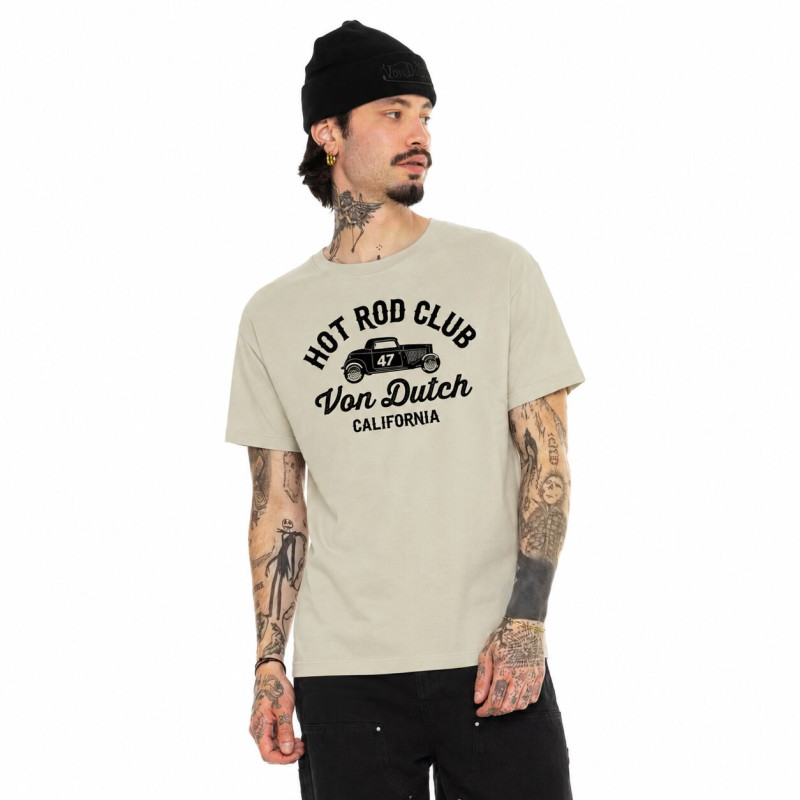 Tee Shirt Blanc coupe Régular Col rond LOG | Homme - Vondutch | Von Dutch