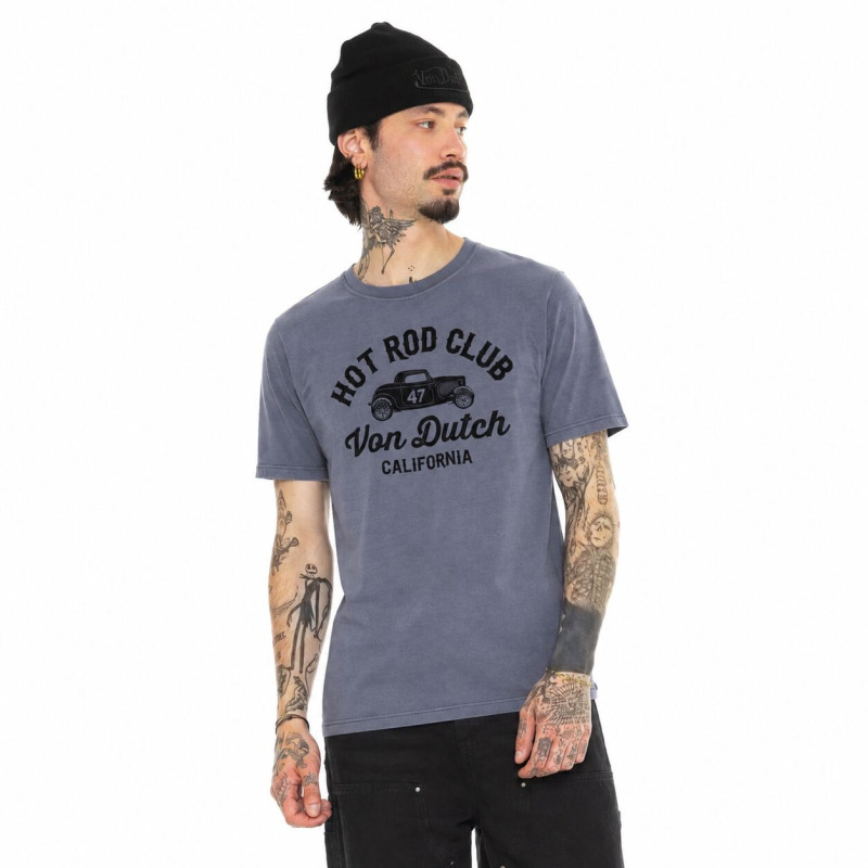 Tee Shirt Gris coupe Régular Col rond LOG | Homme - Vondutch | Von Dutch