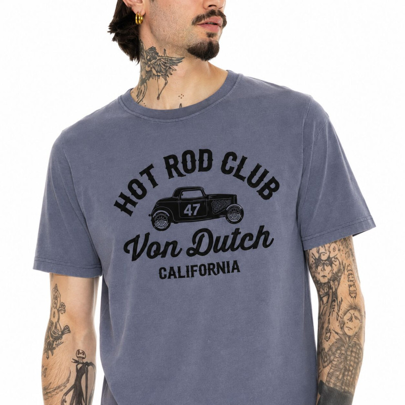 Tee Shirt Gris coupe Régular Col rond LOG | Homme - Vondutch
