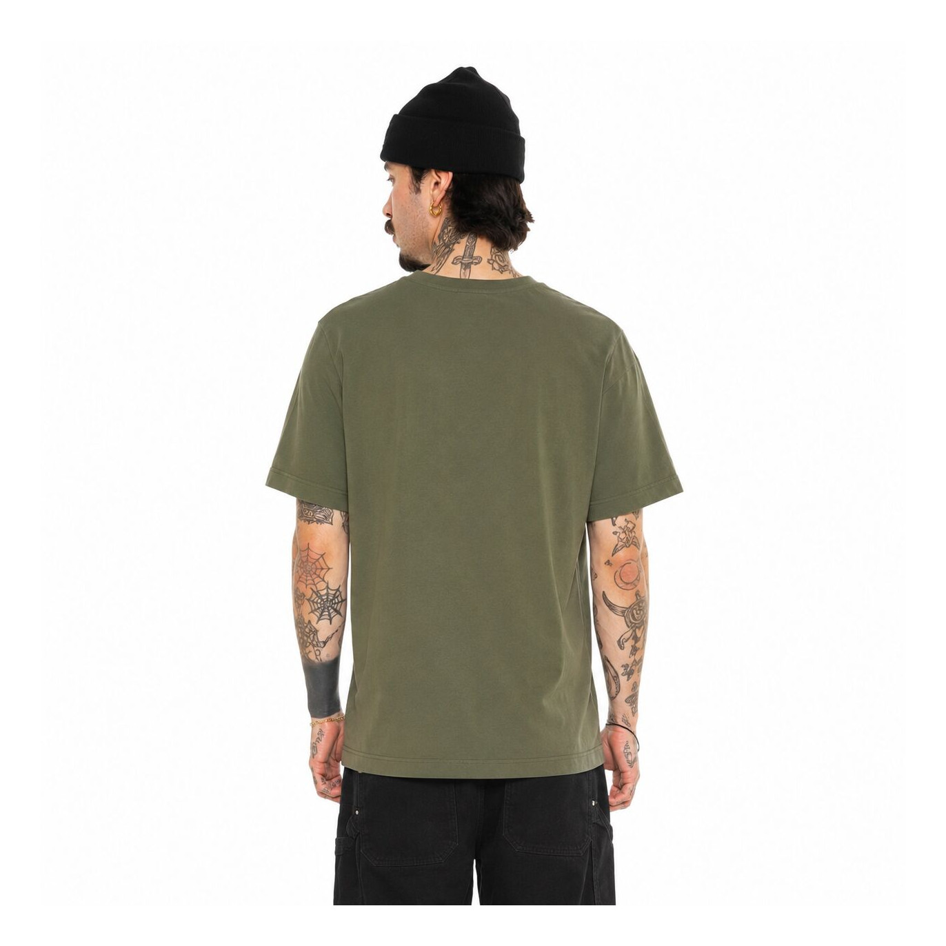 Tee Shirt Kaki coupe Régular Col rond LOG | Homme - Vondutch | Von Dutch