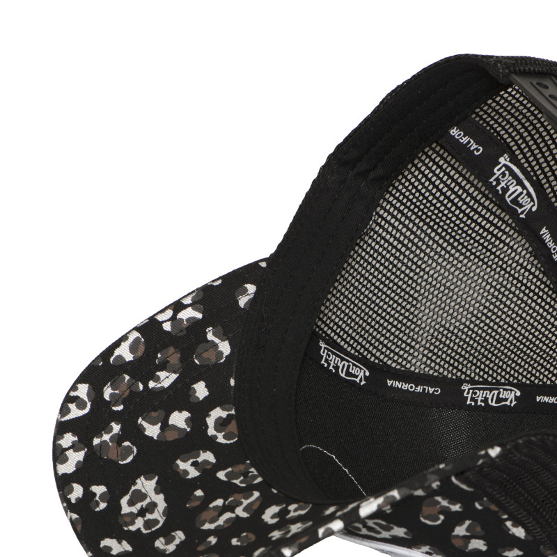 Casquette Vondutch Noire Trucker Snapback LÉOPARD | VonDutch | Von Dutch
