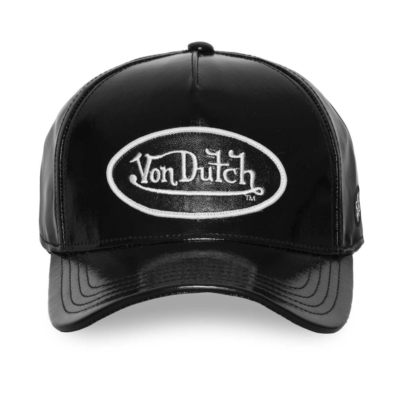Casquette Vondutch Noire Baseball Strapback / Boucle effet Brillant SHINY | VonDutch