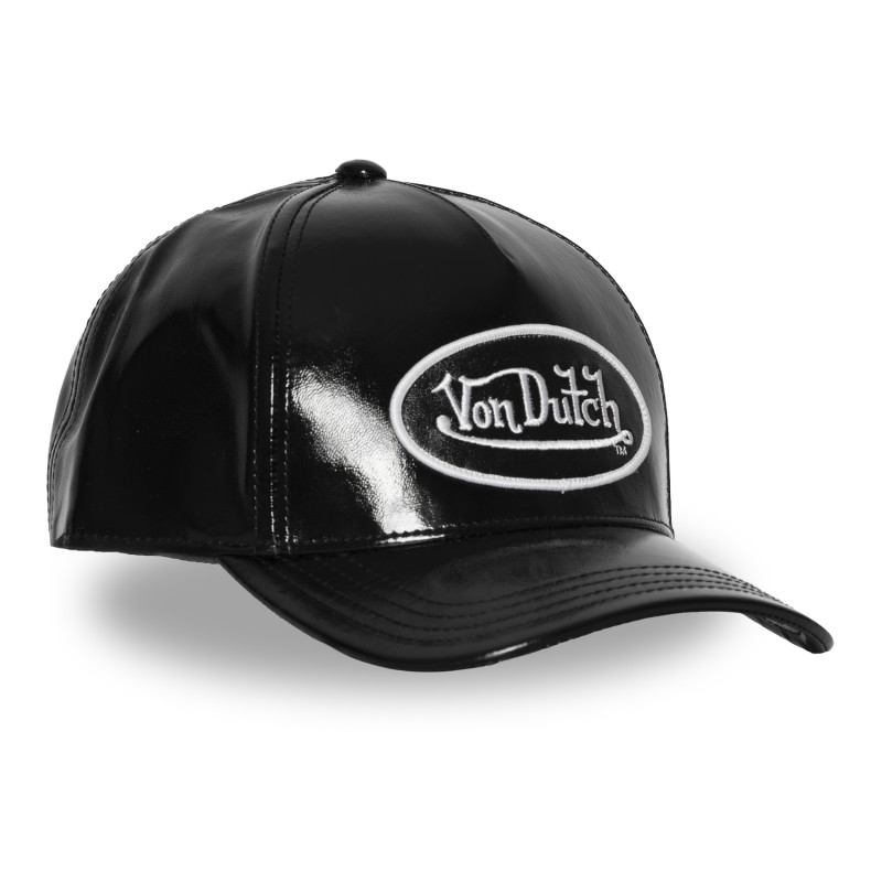 Casquette Vondutch Noire Baseball Strapback / Boucle effet Brillant SHINY | VonDutch